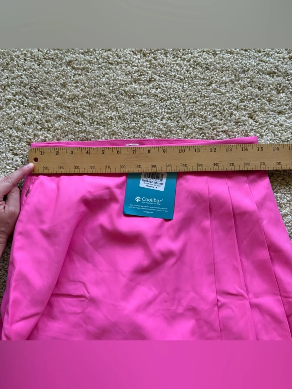 Coolibar UPF 50+ Pink Golf Skort Athletic Tennis Pickleball NWT Size 8 - Picture 6 of 8